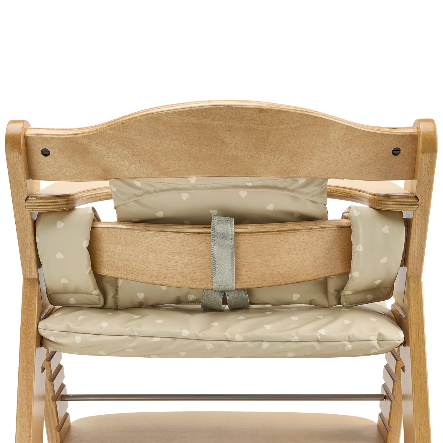 Meyco Baby Sitzverkleinerer Hochstuhl - BPA & PVC-frei - wasserfestes PU-Sitzkissen - leicht zu reinigen - Sitzauflage für div. Marken wie Stokke, Hauck etc. - Sweet Heart Sand/Soft Sand