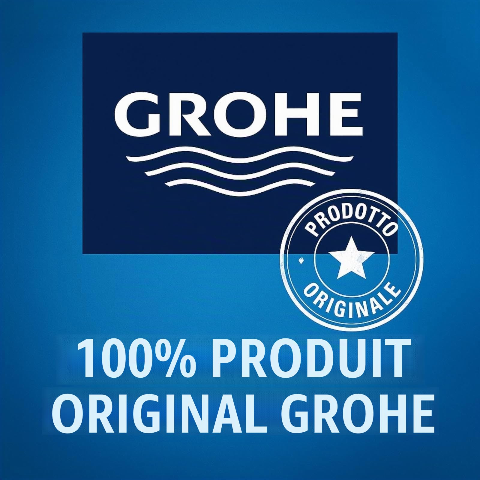 Grohe 37859Sh0 Surf Plaque de commande de chasse d’eau, effet vague, blanche