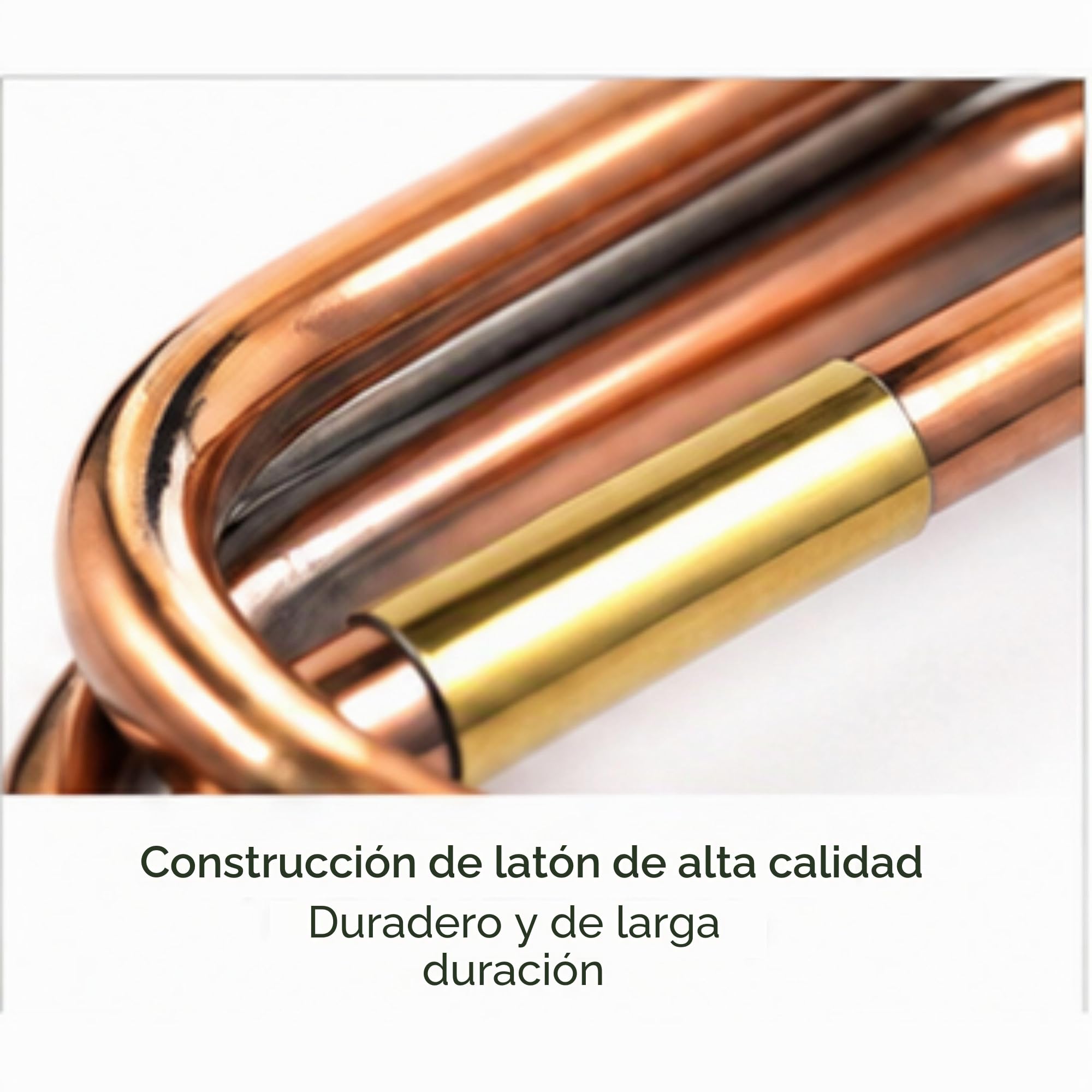 Corneta de latón puro de tamaño completo hecha a mano para jugar marrón