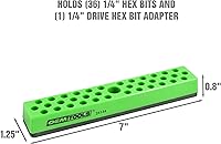 Vista 2 de OEMTOOLS 24144 - Soporte magnético para brocas hexagonales de 36 piezas, organizadores de puntas hexagonales, soportes magnéticos para superficies