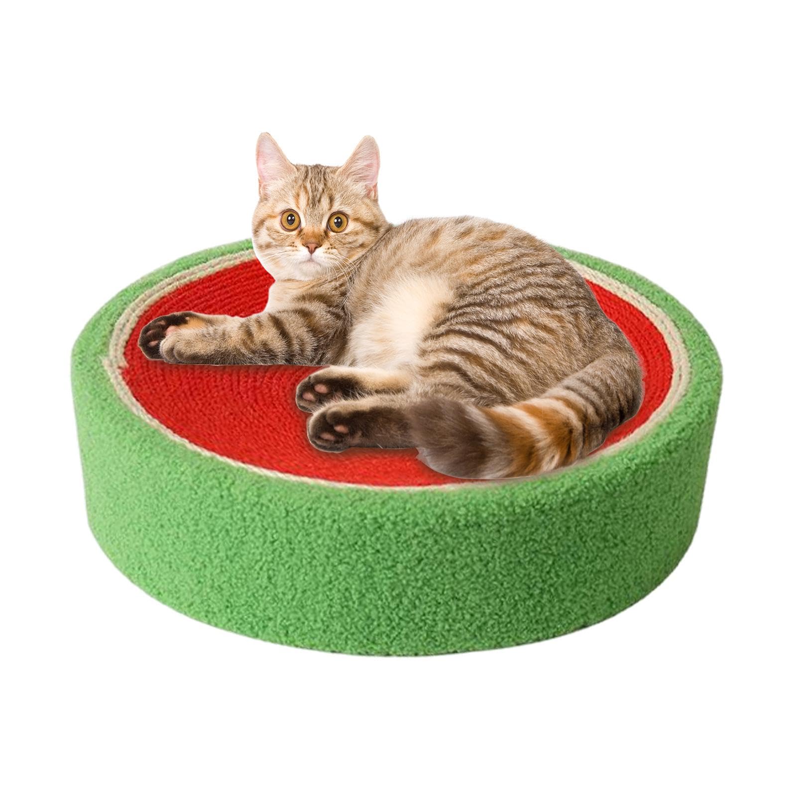Planche à gratter en sisal pour chat, jouet interactif et bassin de repos antidérapant