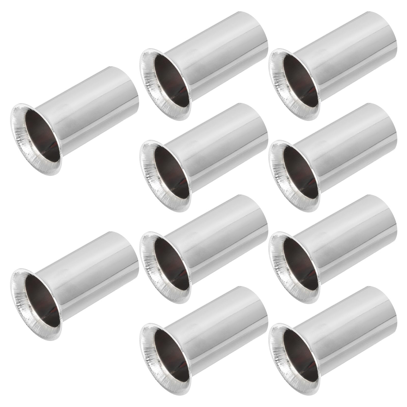 Fundas para portalámparas de hierro cromado 30x60 mm manguito de brida para candelabros