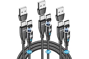 Cable de carga magnético USB C de 3 piezas - Cable de...