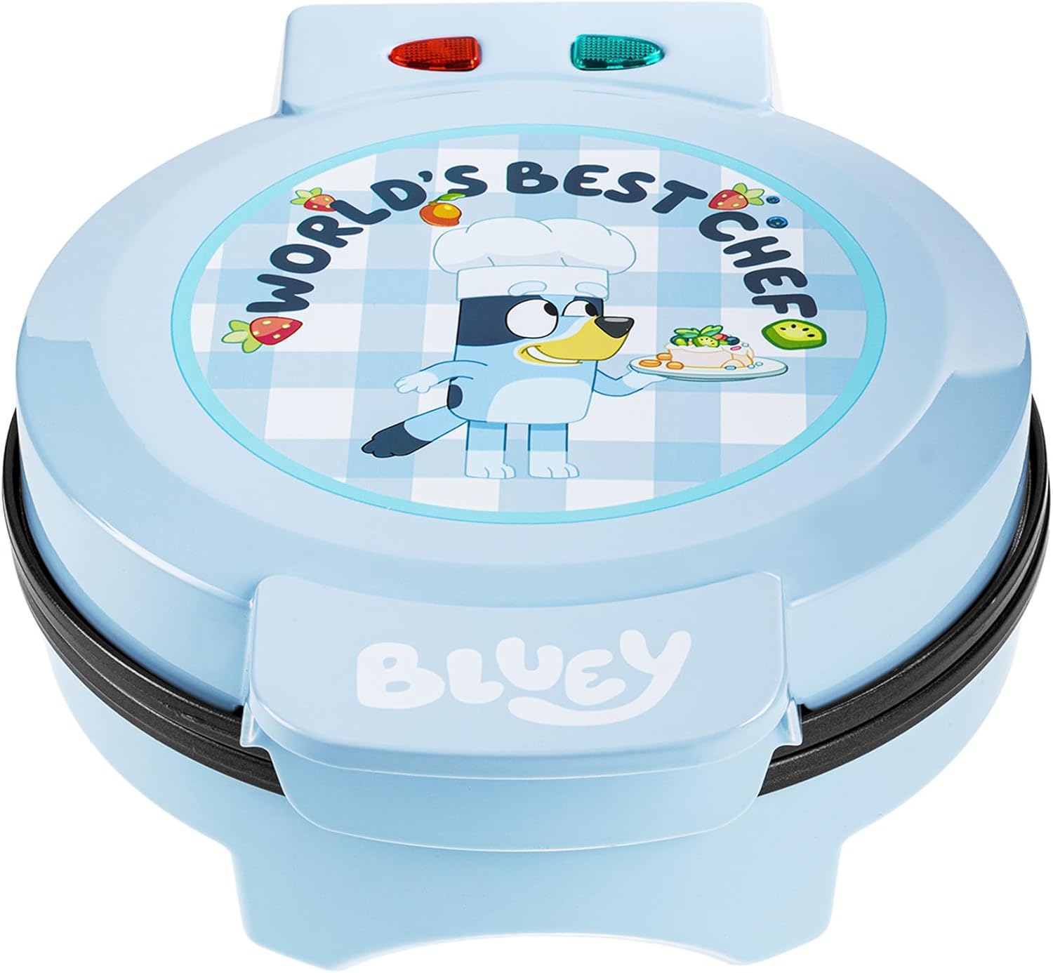 Uncanny Brands Bluey Waffle Maker – Non-Stick Round Waffle Iron – Easy to Use and Clean
