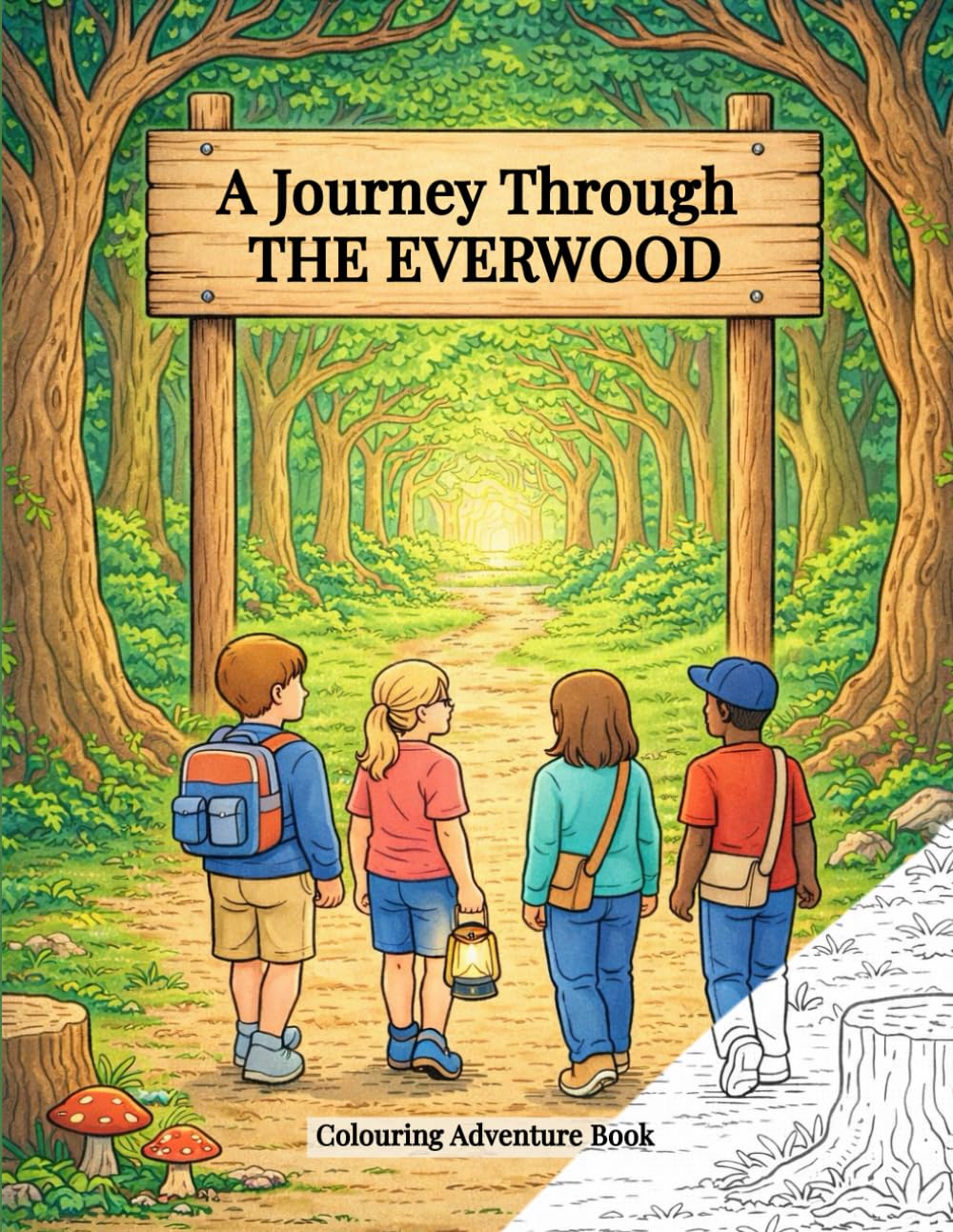 A Journey Through The Everwood: Colouring Adventure Book
