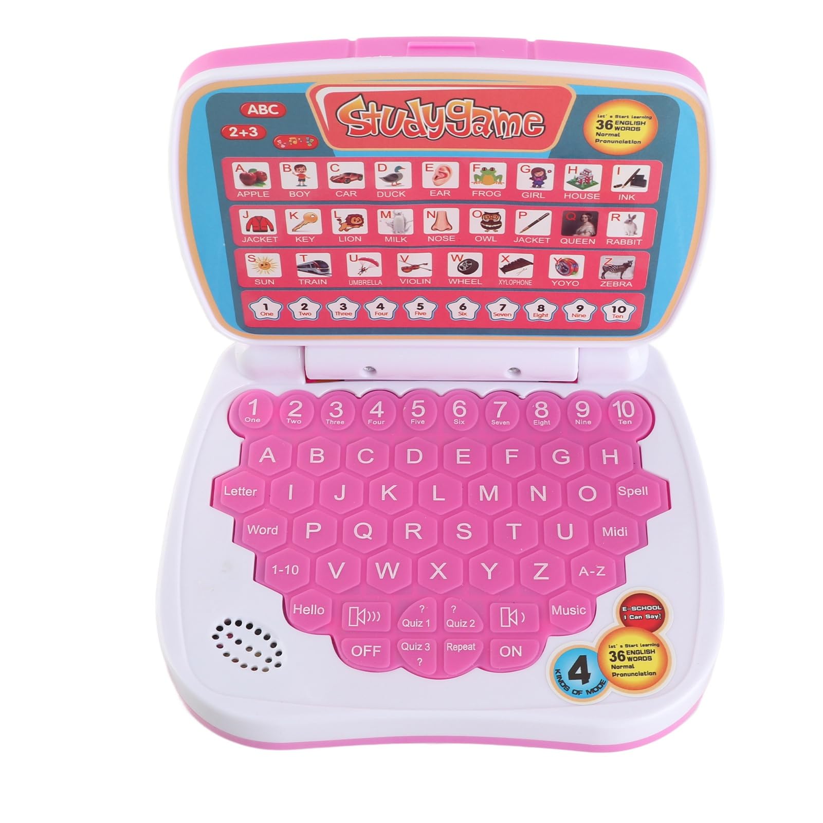 BSTCAR Kids Learning Laptop 5 Learning Modes Educational Computer Toy Electronic Toy Computer for Over 3 Years Old Kids