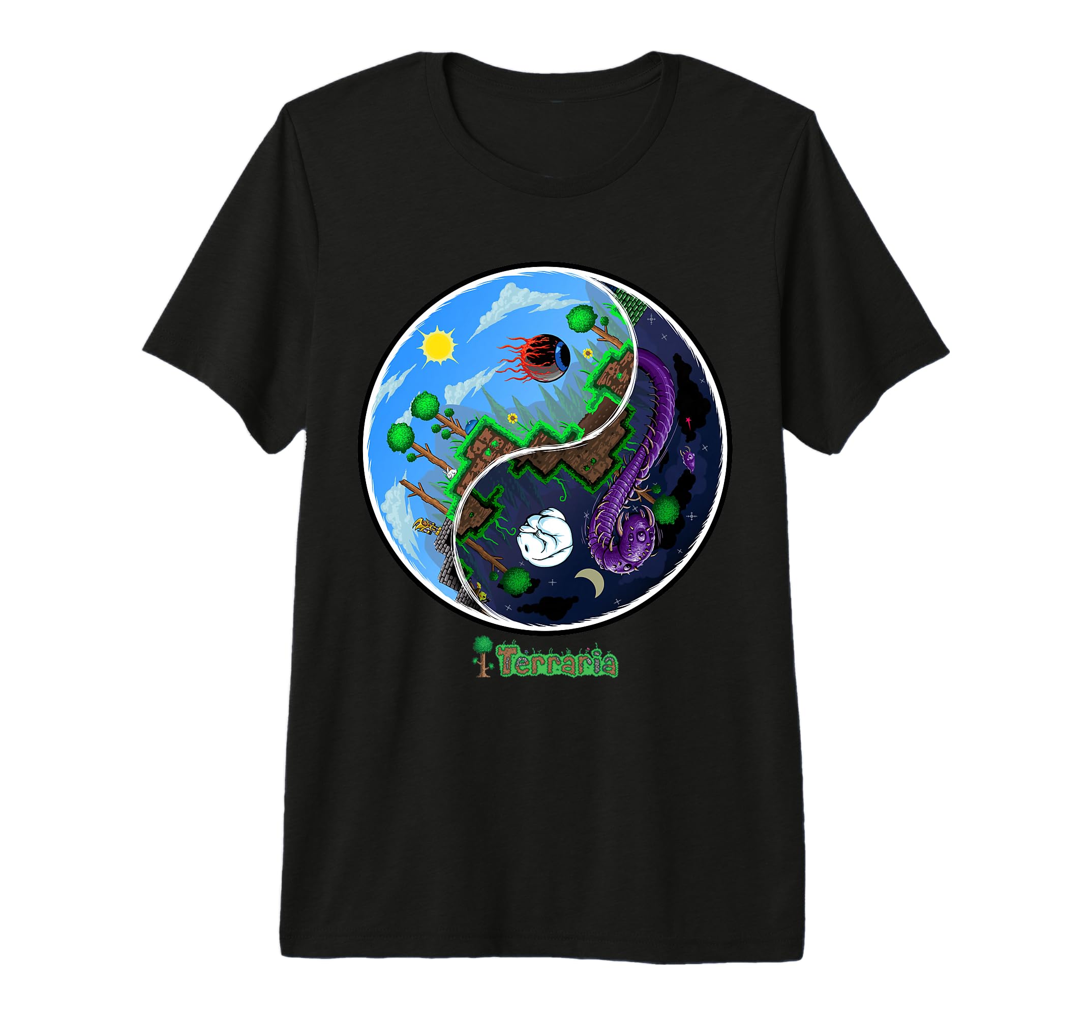 Terraria T-Shirt: Night and Day Premium Tri-Blend T-Shirt