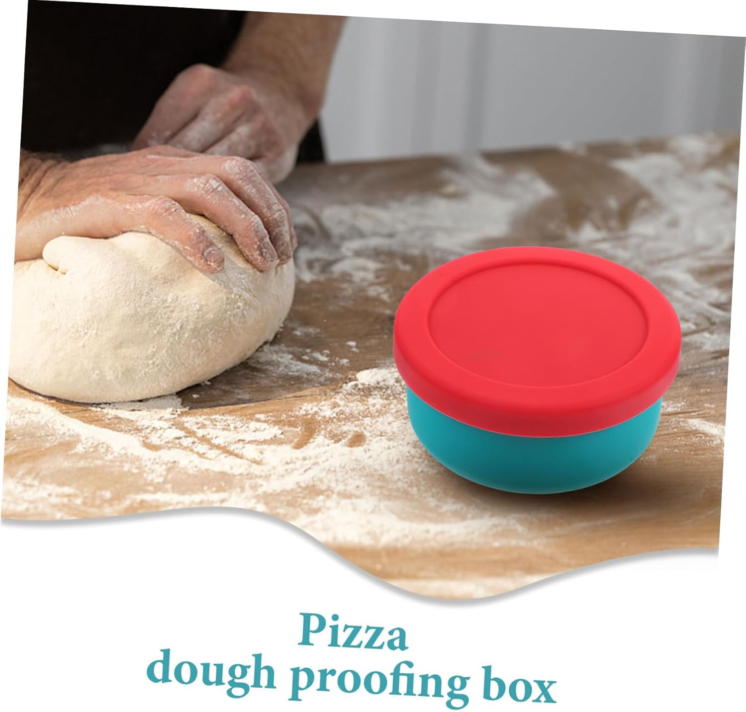 Container for Pizza Stackable Proofing Box Lid for Airtight Storage for Baking Fresh Bread Base Lid