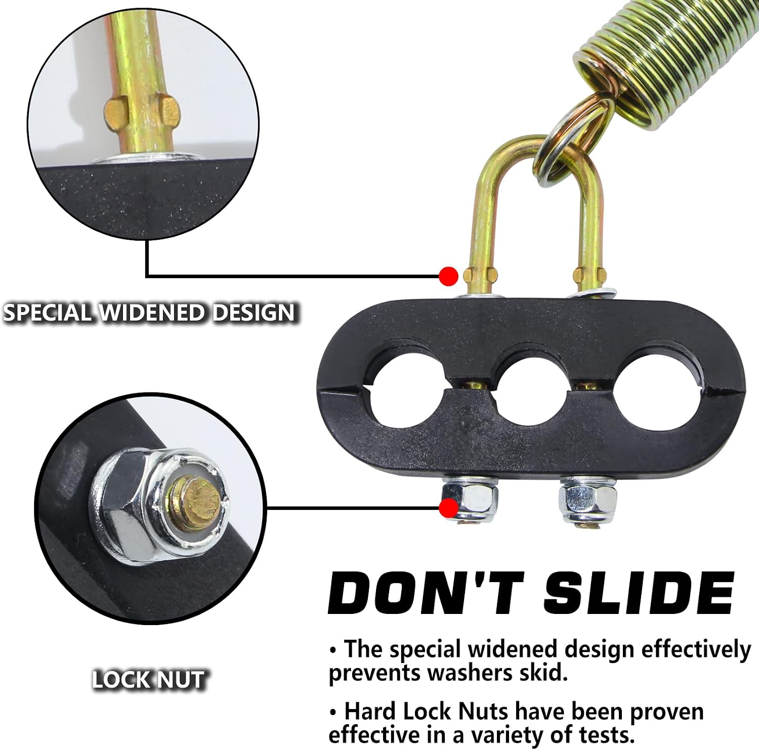 2Pcs 25" Single Tender Spring Kit for Hold 3-in-1 ABS Air Lines