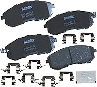 Vista 336 de Pastillas de Freno Delanteras Cerámicas Bendix Priority1 CFC430A para Modelos Selectos INFINITI G35, I30, Nissan 350Z, Altima, Juke, Maxima, Sentra