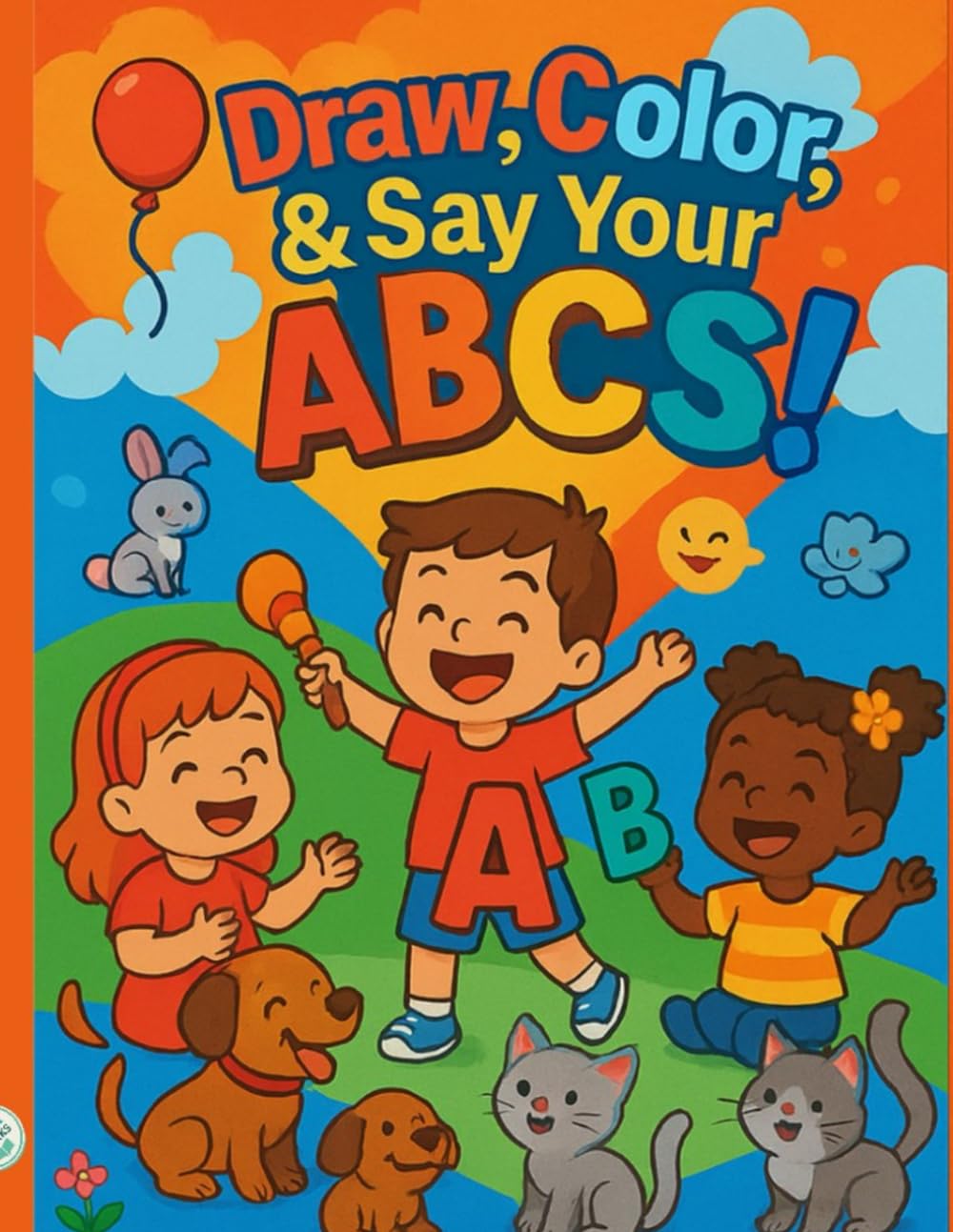 Draw, Color & Say Your ABCs ! ("EHA KIDS – Learn. Play. Grow.")