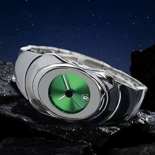 Miniatura 5 de BARAMON Relojes de moda para hombre, elegante, futurista, coleccionable, único, reloj de pulsera analógico de cuarzo, reloj impermeable para hombres