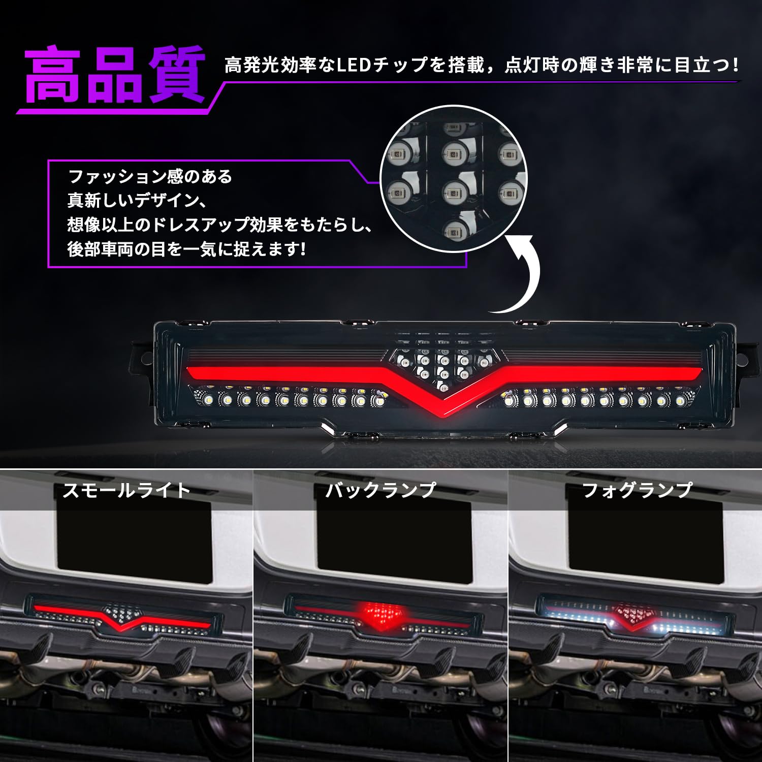 Amazon | Archaic トヨタ GR86 ZN8 スバル BRZ ZD8リアフォグランプ 