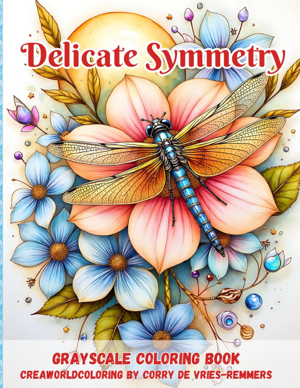 Delicate Symmetry: Elegant Grayscale Coloring Pages Inspired by Balance, Nature, and Gentle Detail
