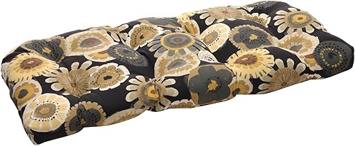 Pillow Perfect Cojín floral para sofá de interiorexterior, acolchonado, resistente a la intemperie y a la decoloración, 19 x 44 pulgadas,