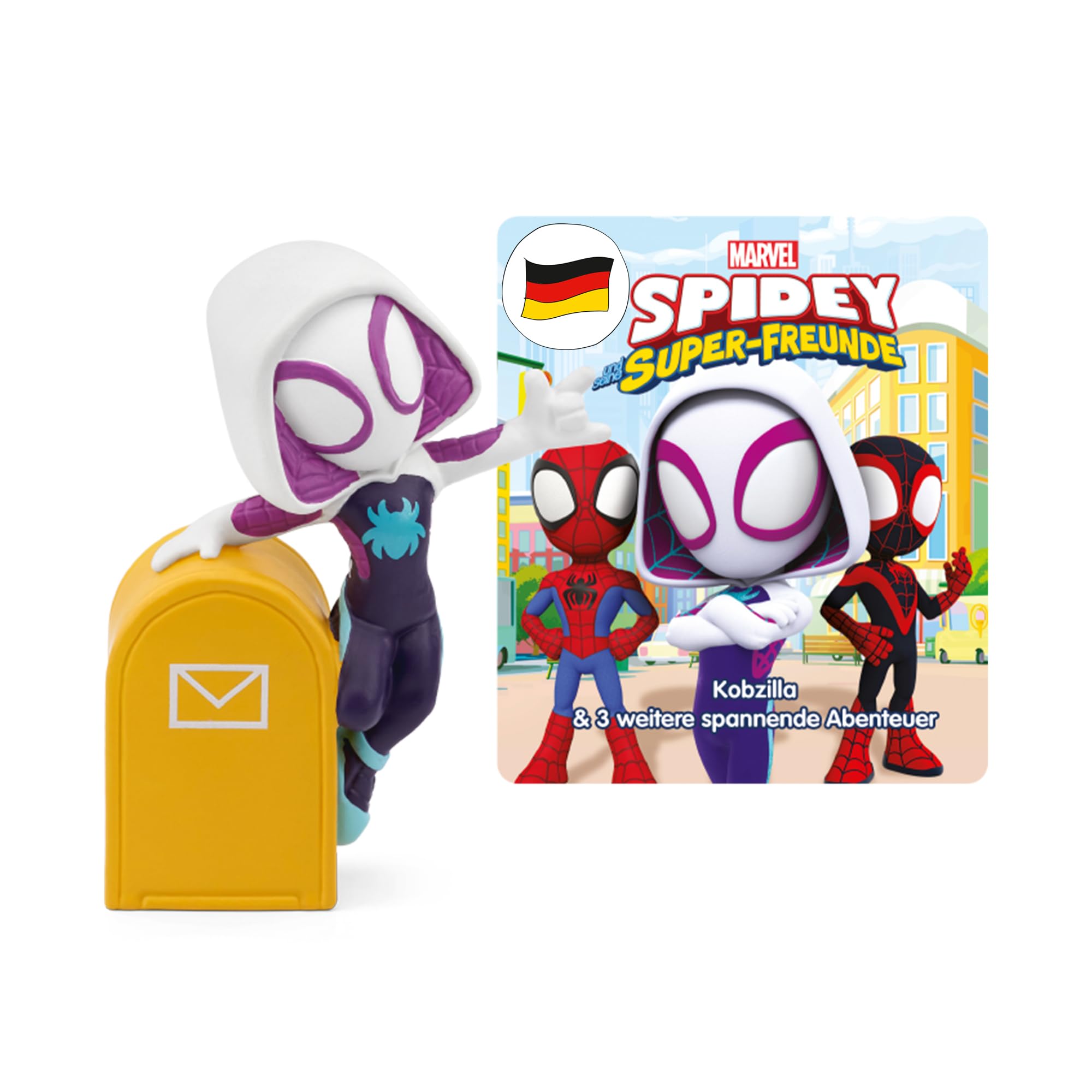 tonies Hörfiguren für Toniebox, Marvel Spidey und Seine Super-Freunde – Kobzilla & 3 weitere spannende Abenteuer (Folge 3), Hörspiel für Kinder ab 4 Jahren, Spielzeit ca. 57 Minuten