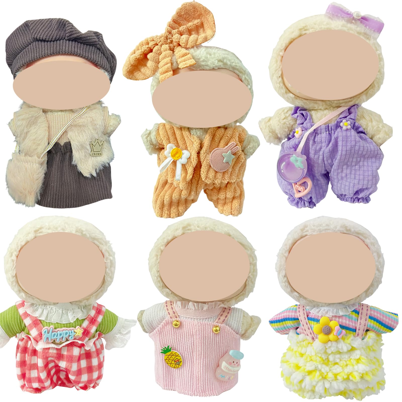 Juego De Ropa De Muñeca De 17 Cm Y Conjunto De Ropa Para Muñecas De 17