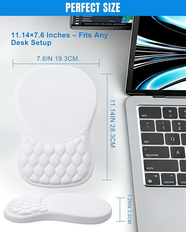 PVIPCZ Ergonomic Mouse Pad with Sloped Memory Foam Wrist Rest by PVIPCZ - Used condition - Image 7