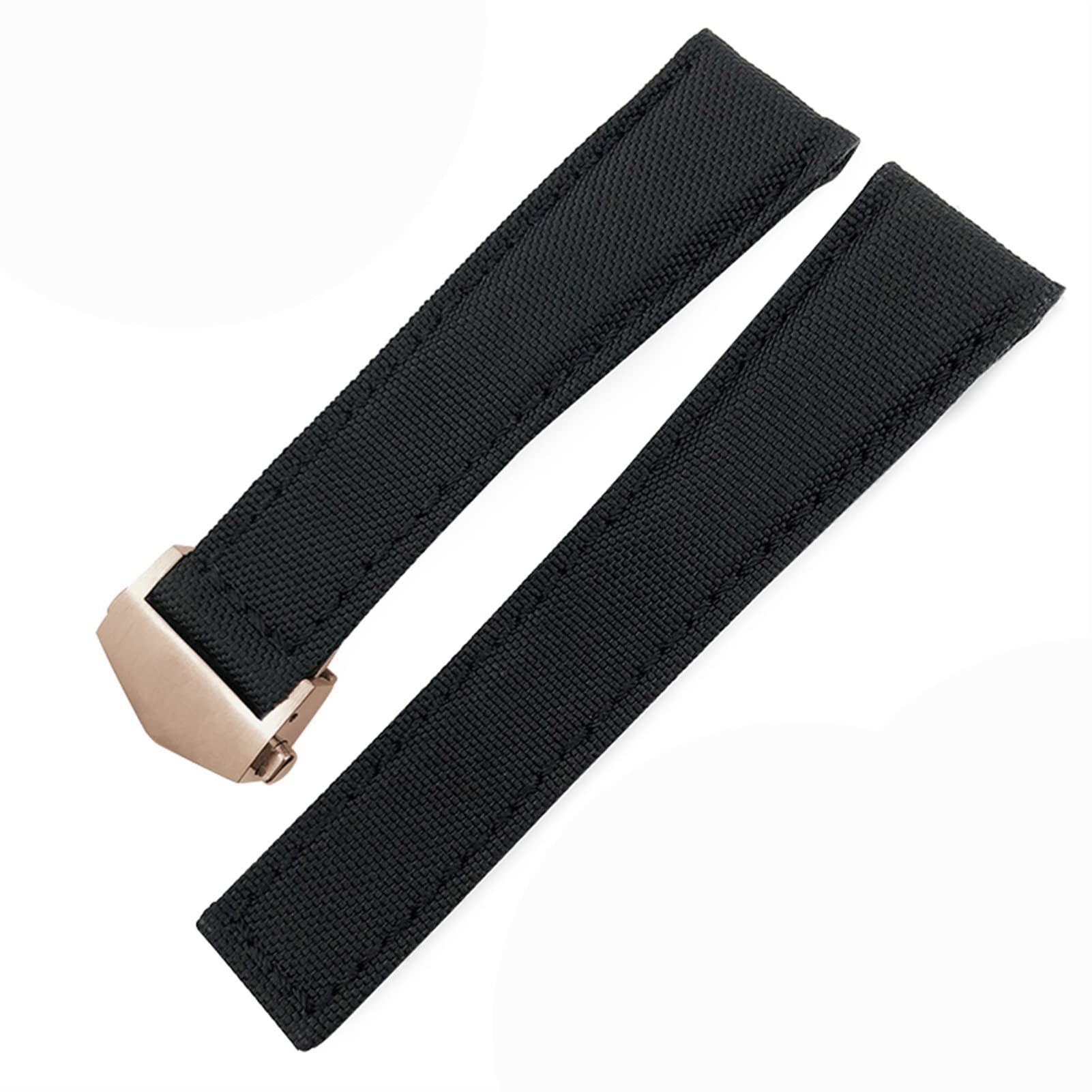 Bracelet montre nylon noir rose idéal pour le sport et le quotidien