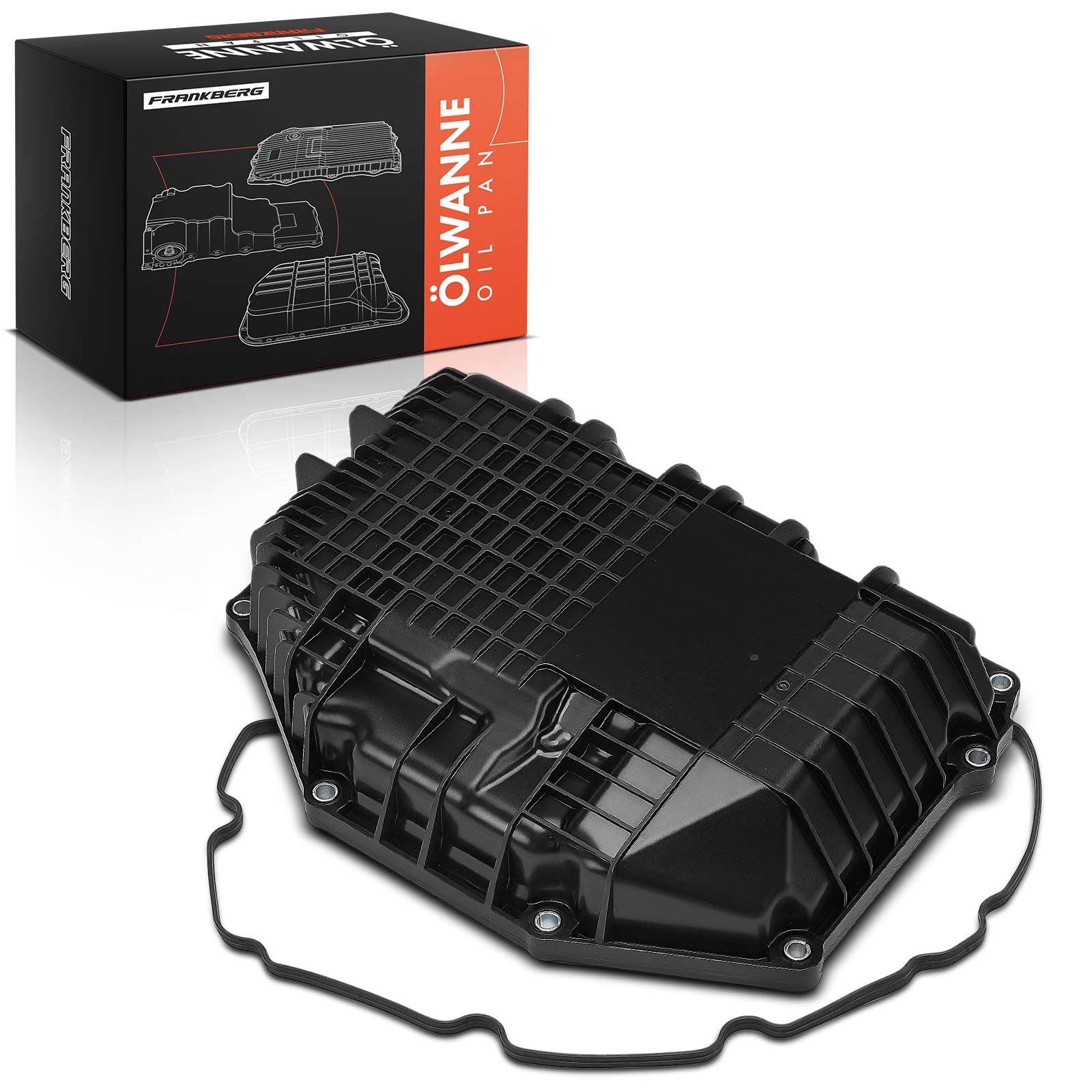 Frankberg Cárter de aceite cárter de aceite de motor con junta diésel | Compatible con: X1 F48, M.i.n.i Convertible F57, 2 Gran Tourer F46, Serie 1 F40, M.i.n.i F56, 2 Active Tourer F45