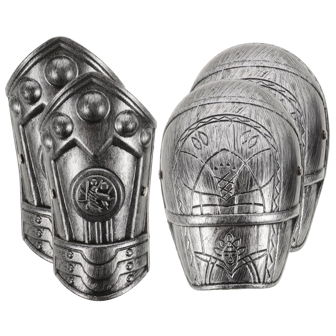 AOKWAWALIY Kids Armour Costume, Knight Armour Shoulder Pad Arm Plate Guard Medieval Knight Cosplay Costume Accessory Halloween Party Photo Prop