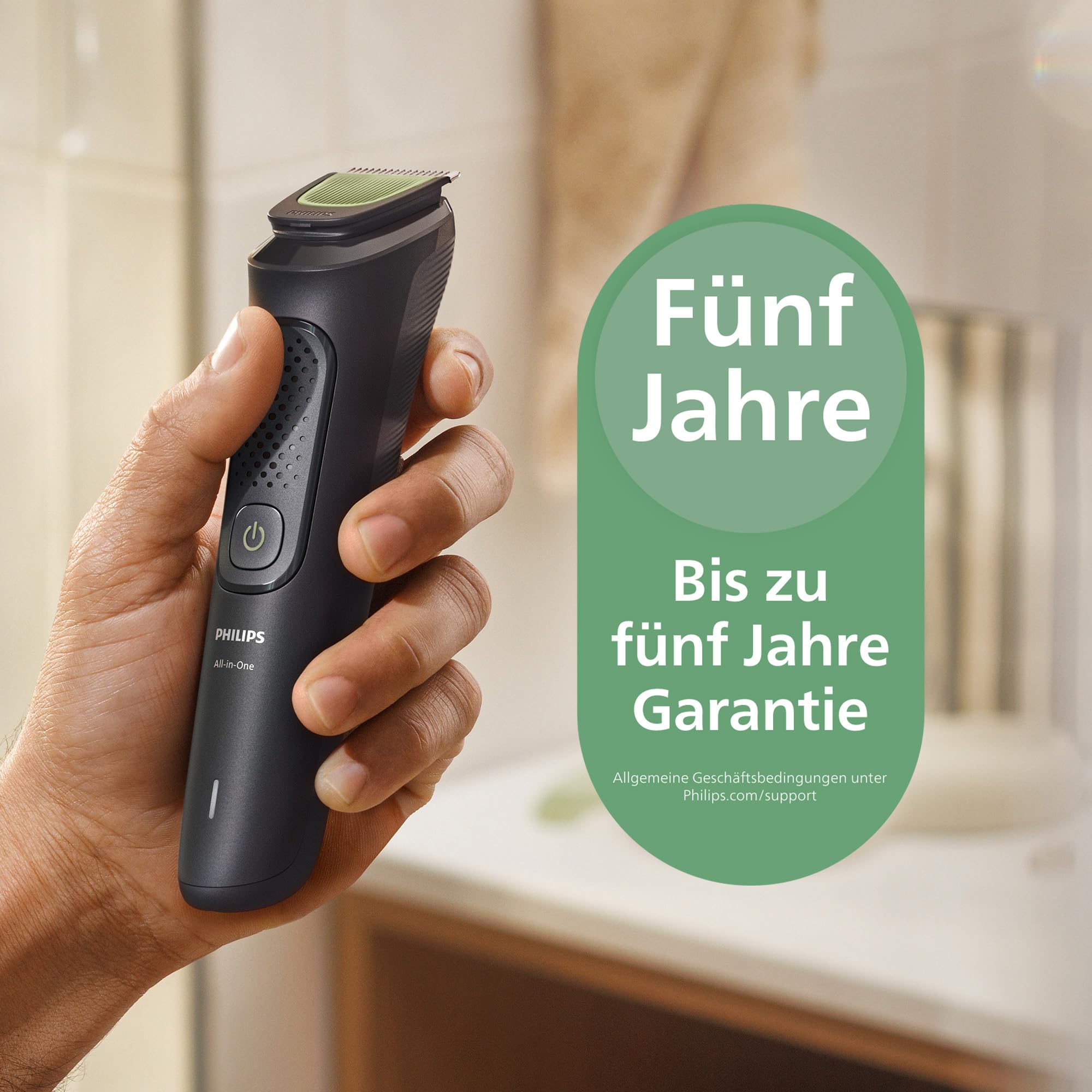 Philips Multigroom 3000er-Serie All-in-One 9-teiliger Trimmer: Rasierer und Haarschneider für Gesicht, Kopf und Körper, selbstschärfende hautfreundliche Klingen, zwölf Längeneinstellungen, MG3946/15