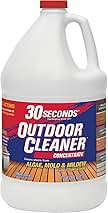 30 SECONDS Outdoor Mold & Mildew Stain Remover | Concentrate | Gallon | Vinyl Siding Fences Patios & More