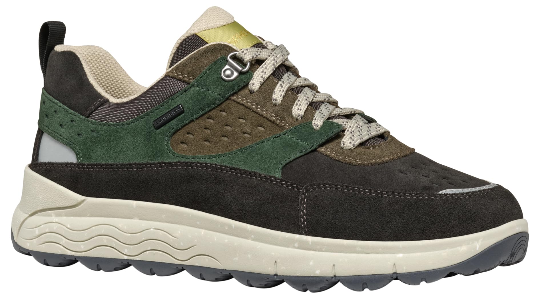 Geox Herren Dk Coffee Dk Green Man U Spherica 4X4 B Abx Running Dk Coffee/Dk Green 45_Eu