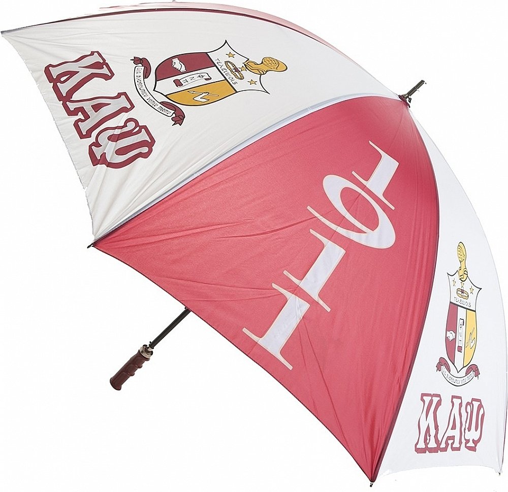 Kappa Alpha Psi® 8 Panel Print Jumbo Umbrella [Red/White - 30"]
