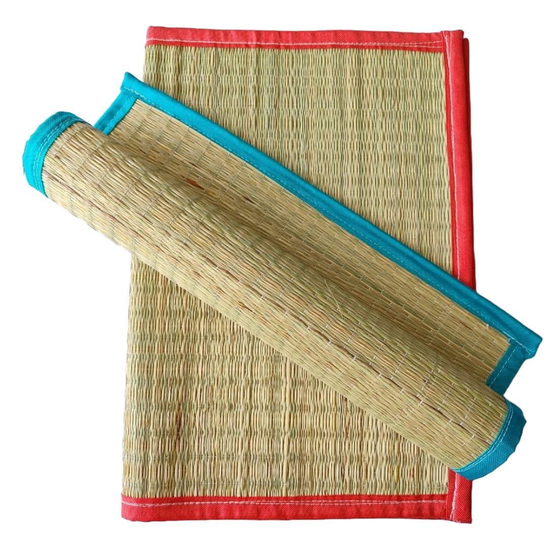 CF Pooja Aasan Sitting Floor Mat| Home Prayer Mat| Meditation| Traditional Mats| Floor Eating Mat| Kid Mat| Multipurpose Portable Small Mat -24 x 18 Inch [Pack of 2] Green/Red Color (B0CXMBPX8J) Amazon Price History, Amazon Price Tracker