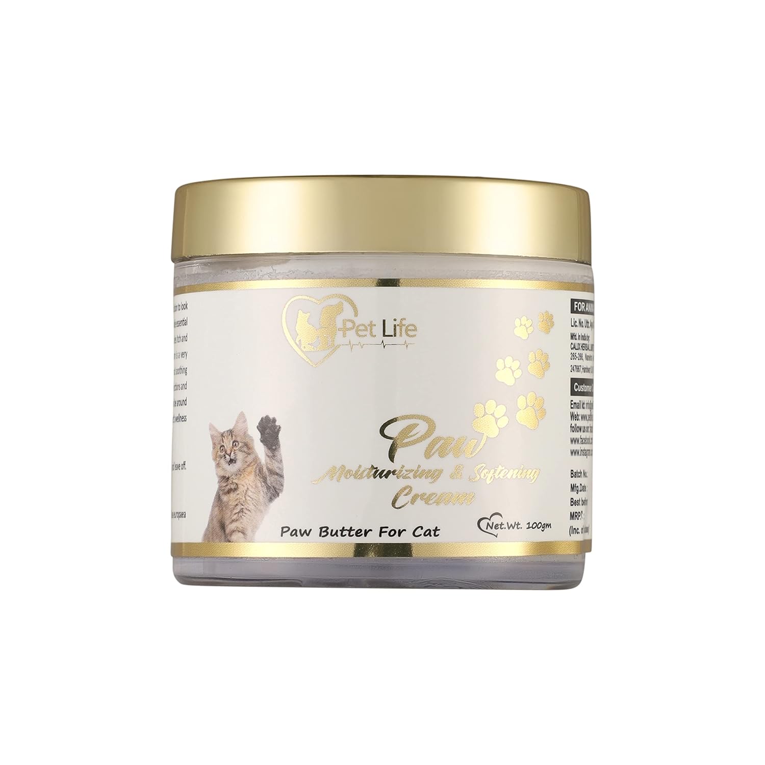 Pet Life Organic Paw Moisturizing & Softening Cream for Cat Cracked