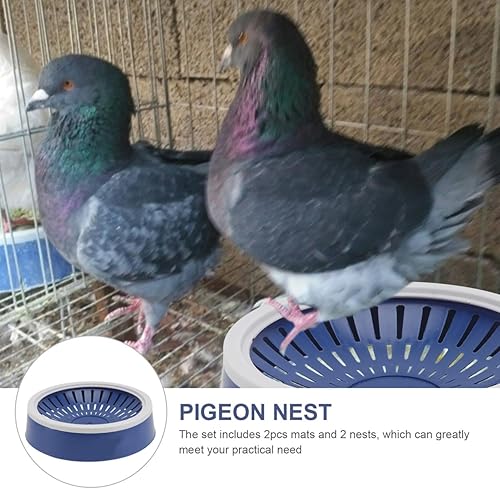 Miniatura 3 de Mipcase 5pcs paloma nido periquito nido caja de mascotas suministros plástico aves anidación