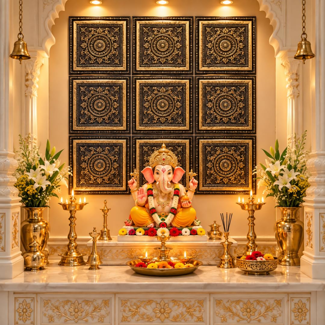 Navratri & Durga Puja Backdrop - 9 Wall Panels -9