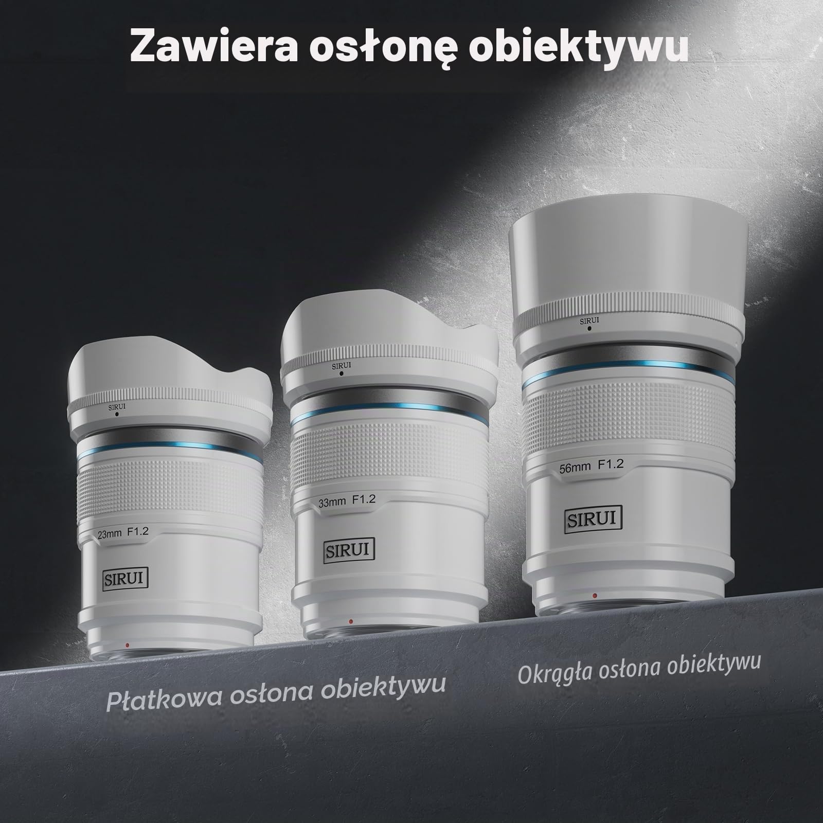 SIRUI Sniper Autofocus Wide-Angle Obiektyw 33mm F1.2 APS-C With E-Mount for A6400, A6700, ZV-E10, FX3/30 (White)
