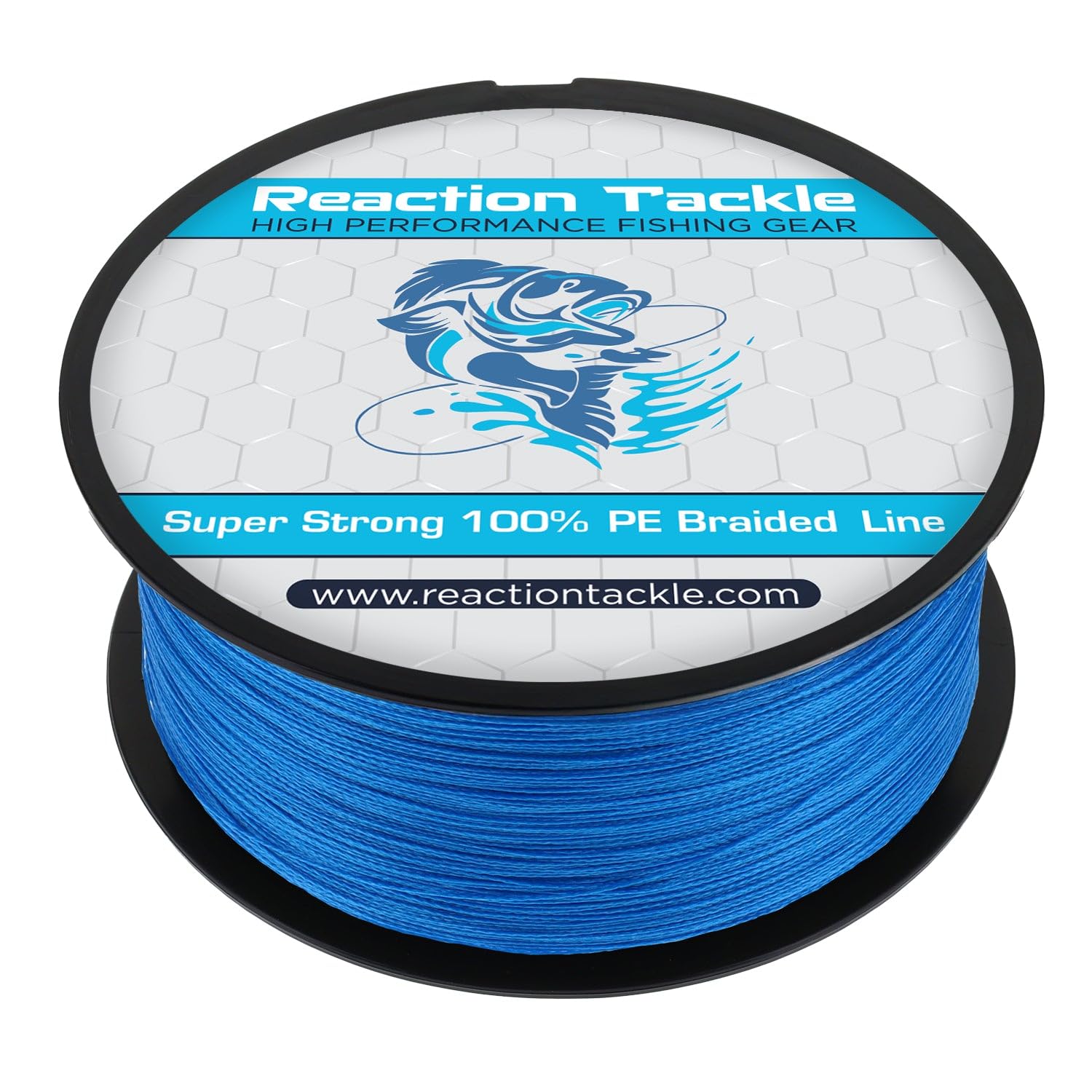 Reaction Tackle Braided Fishing Line - Pro Grade Power Performance for Saltwater or Freshwater Fish - Colored Fishing Line Braid for Extra Visibility
