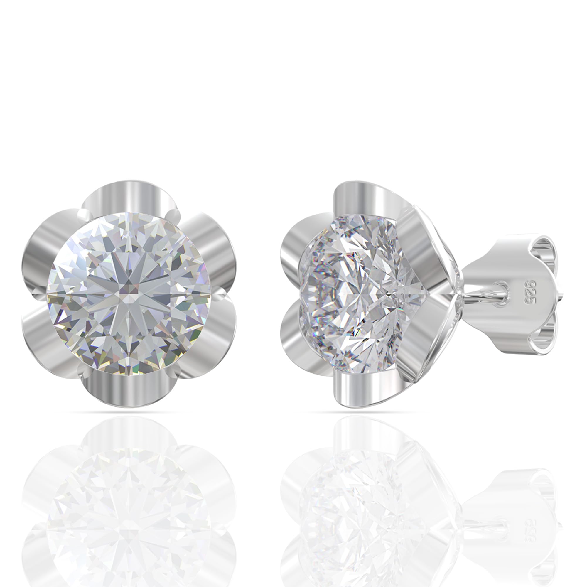 anayra fine silver jewellery ANAYRA 925 Sterling Silver Earring for Women | Hallmark Certified Simple Fine Jewellery | Great Choice for Gifting-picture-13