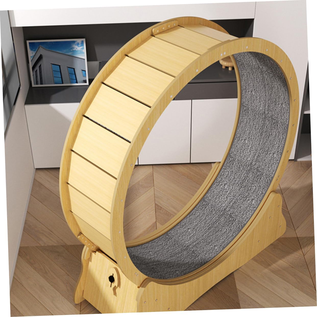 Cat Exercise Wheel Replacement Pad Interactive Scratching Mat for Indoor Cats Multifunctional Design for Enhanced Engagement Easy Setup and Versatile Use