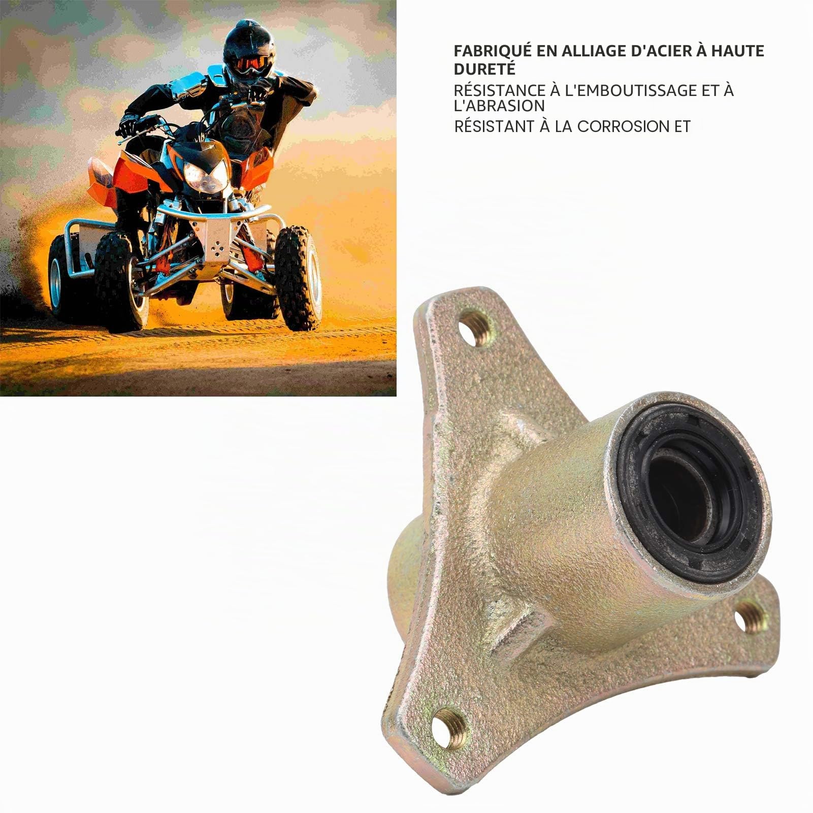 Remplacement de moyeu de roulement de jante de roue avant de véhicule pour 110CC 125CC Quad Dirt Bike ATV Go Kart