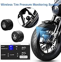 Vista 4 de LBW Carplay de motocicleta de 5 pulgadas con Dash Cam y TPS, Android Auto, cámara frontal y trasera HD 1080P (chip IMX307), sensor G, pantalla