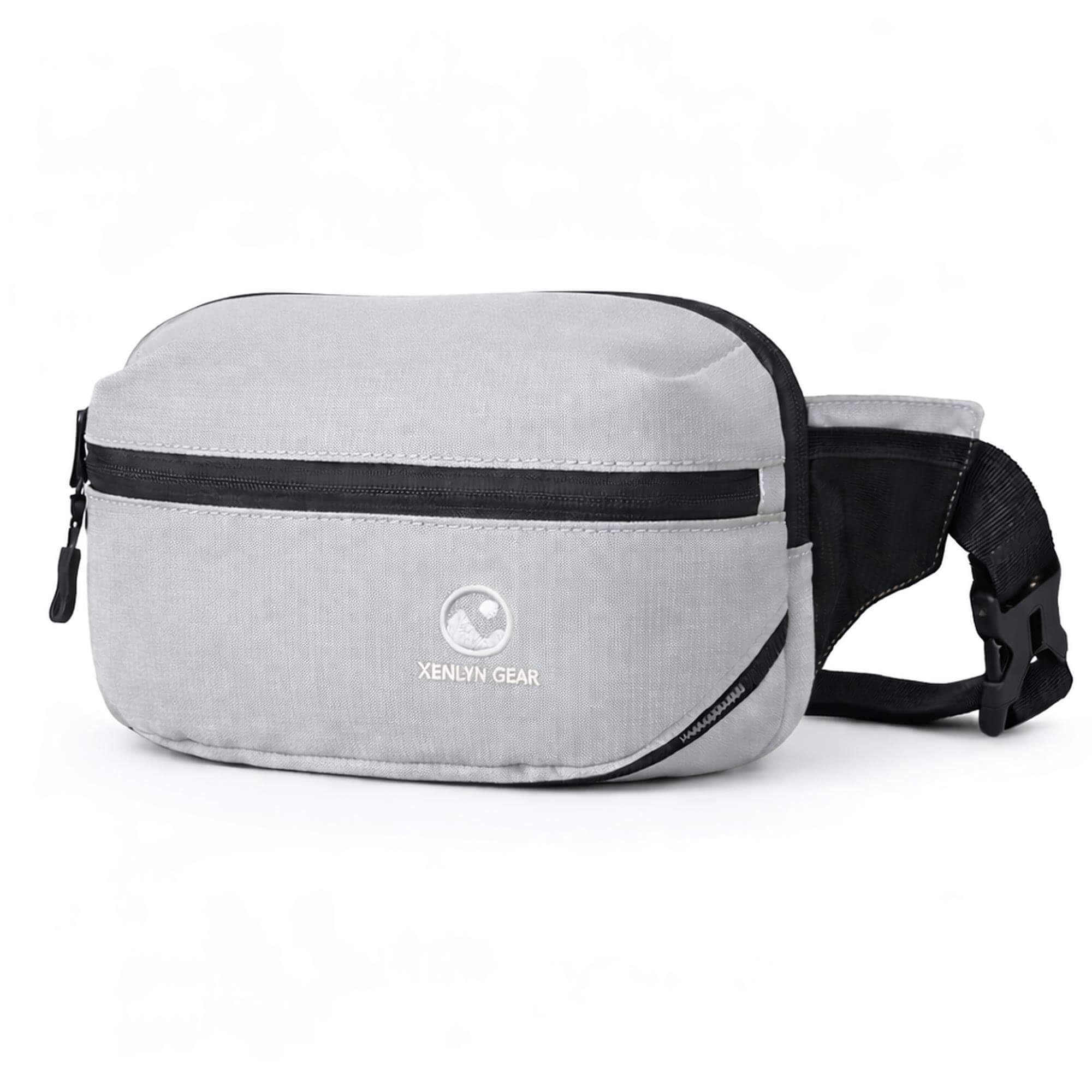 XENLYN GEAR Waist Pack for Men & Women, Premium Water-Resistant Textured Fabric Fanny Pack, Lightweight Crossbody Belt Bag with Hidden Pocket, Stylish