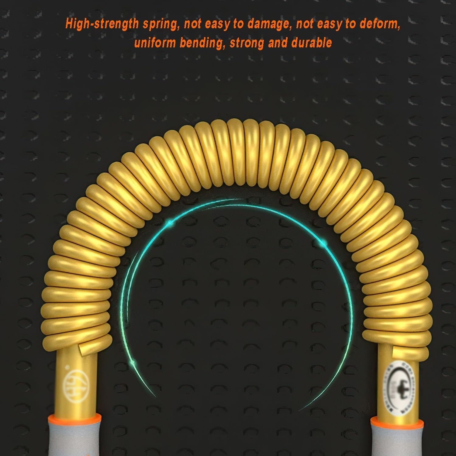 Barra expansora de pecho Power Twister de alta resistencia, ejercitador de brazos con doble resorte para pecho, hombros, bíceps, brazos y antebrazos, soporta una resistencia de 30 a 50 kg (66 a 110