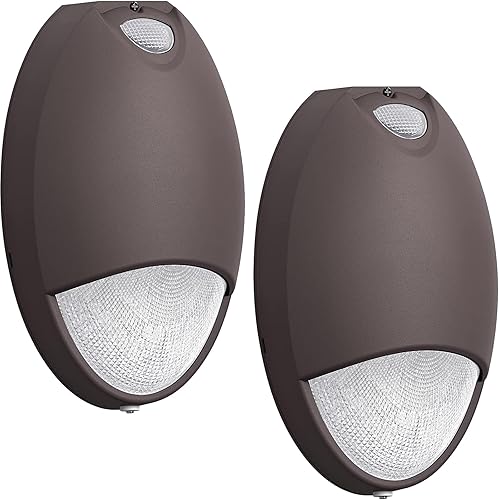 Miniatura 9 de Luz de emergencia LED con respaldo de batería y sensor de fotocélula, diagnóstico de autoprueba impermeable, accesorios de emergencia LED