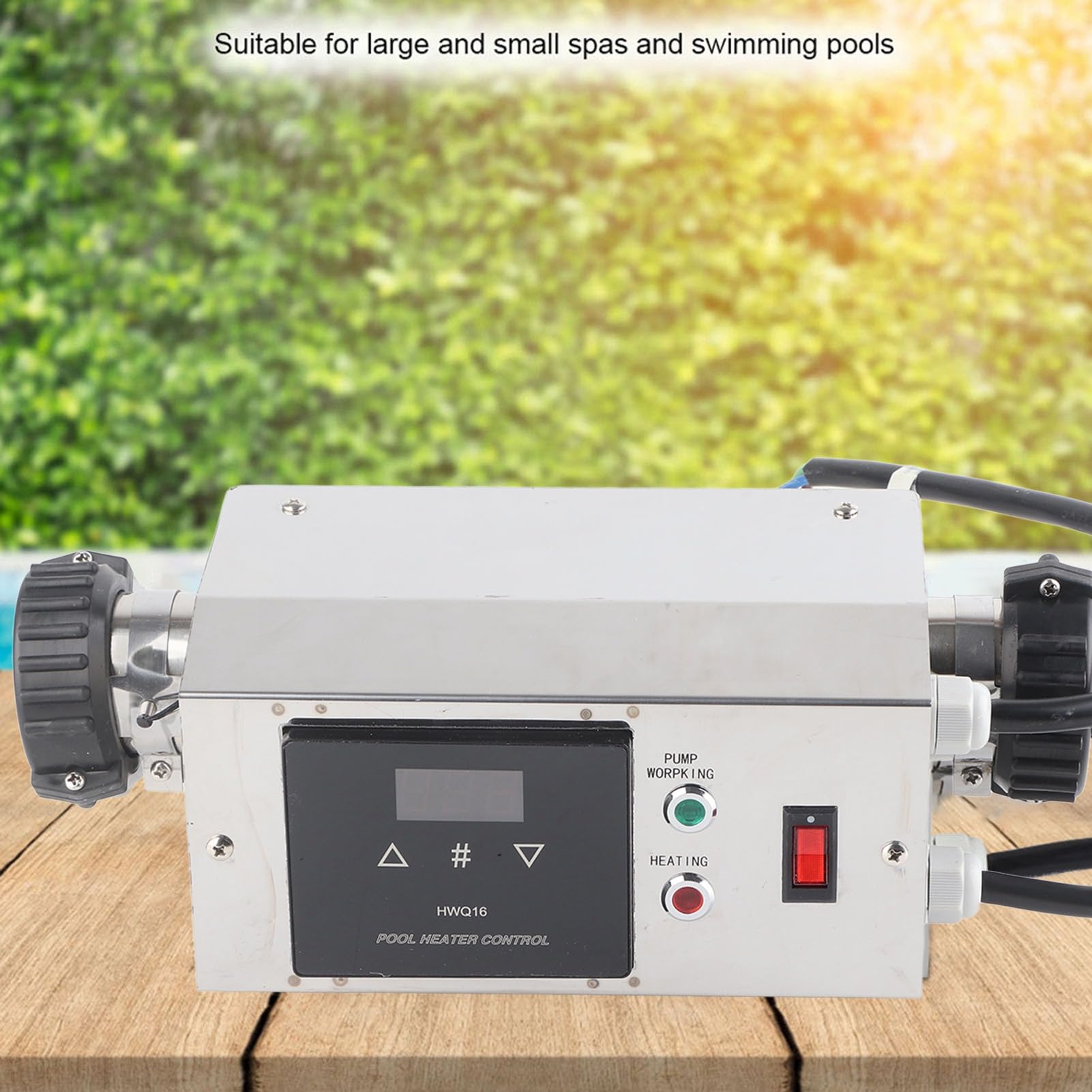 Termostato para Piscina, Controlador de Temperatura para Calentador de Piscina a Prueba de Agua de 2KW, termostato Digital para SPA para bañeras, Piscinas elevadas y enterradas