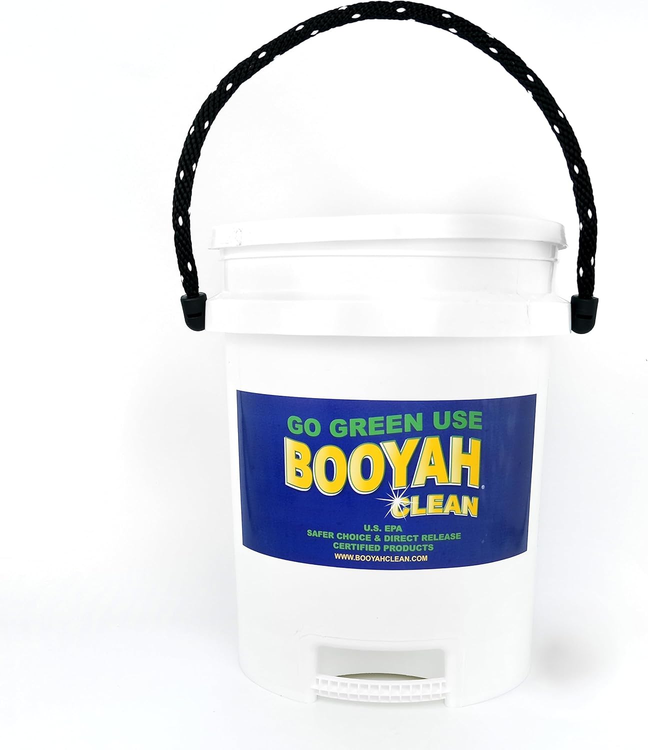 Booyah Clean 5ガロンバケツ 蓋付き &ndash; 2つのハンドル、錆びないロープハンドル、内蔵ベースハンドル、再密封可能な簡単な