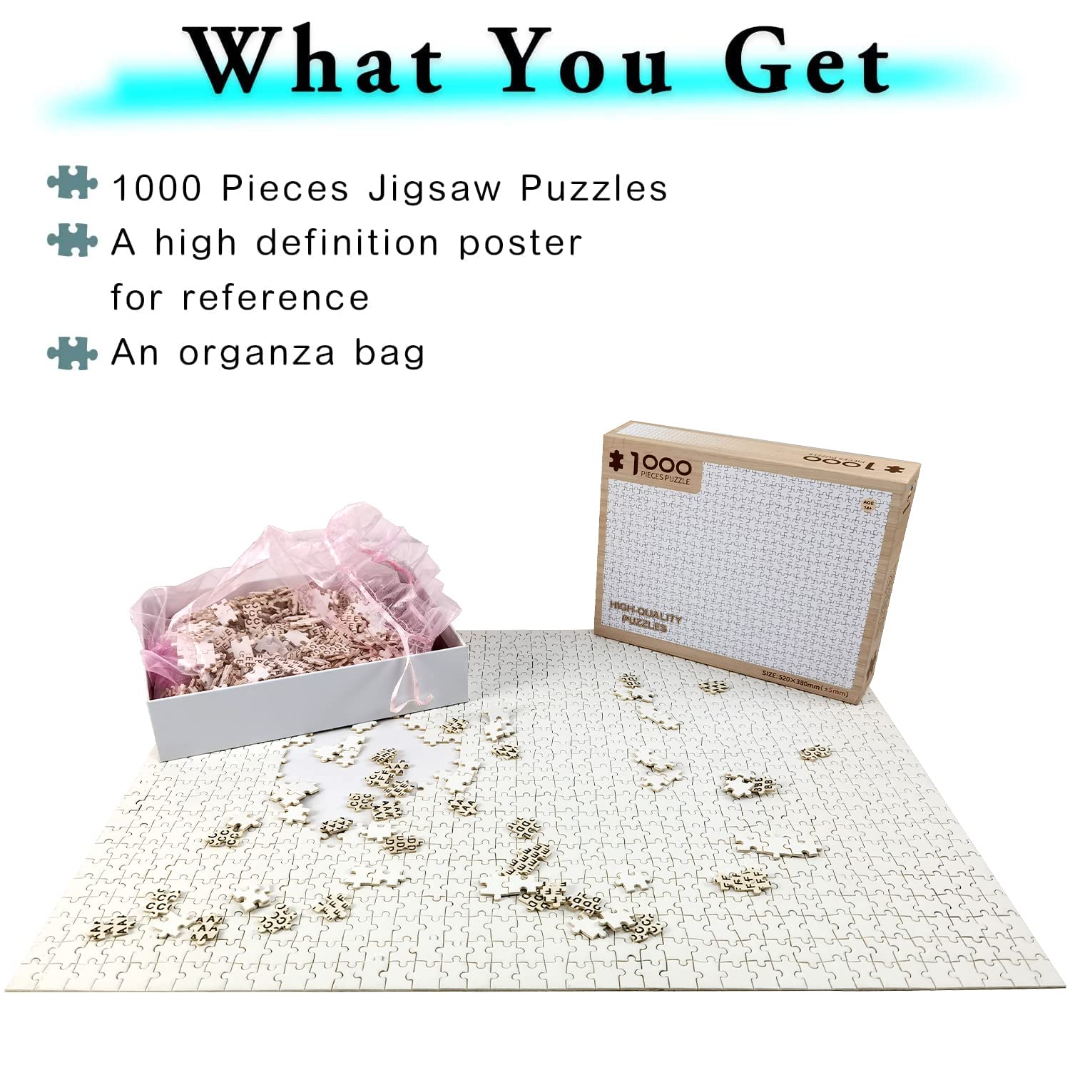 Puzzle 1000 Pièces Difficile Pour Adultes - Format 70x50cm - Avec Poster Aide - Dès 14 Ans - 6