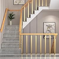 Vista 82 de 42/40/38/36/34in Square Stair Baluster Posts- 270° Adjustable Metal Railing Spindles with Flat Bracket Base and Screws Kits; Iron Posts are Suitable