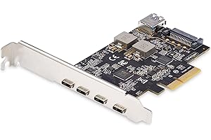 StarTech.com 5-Port USB PCIe Card, USB 3.2 10Gbps, 4X USB-C Ports, 1x USB-A