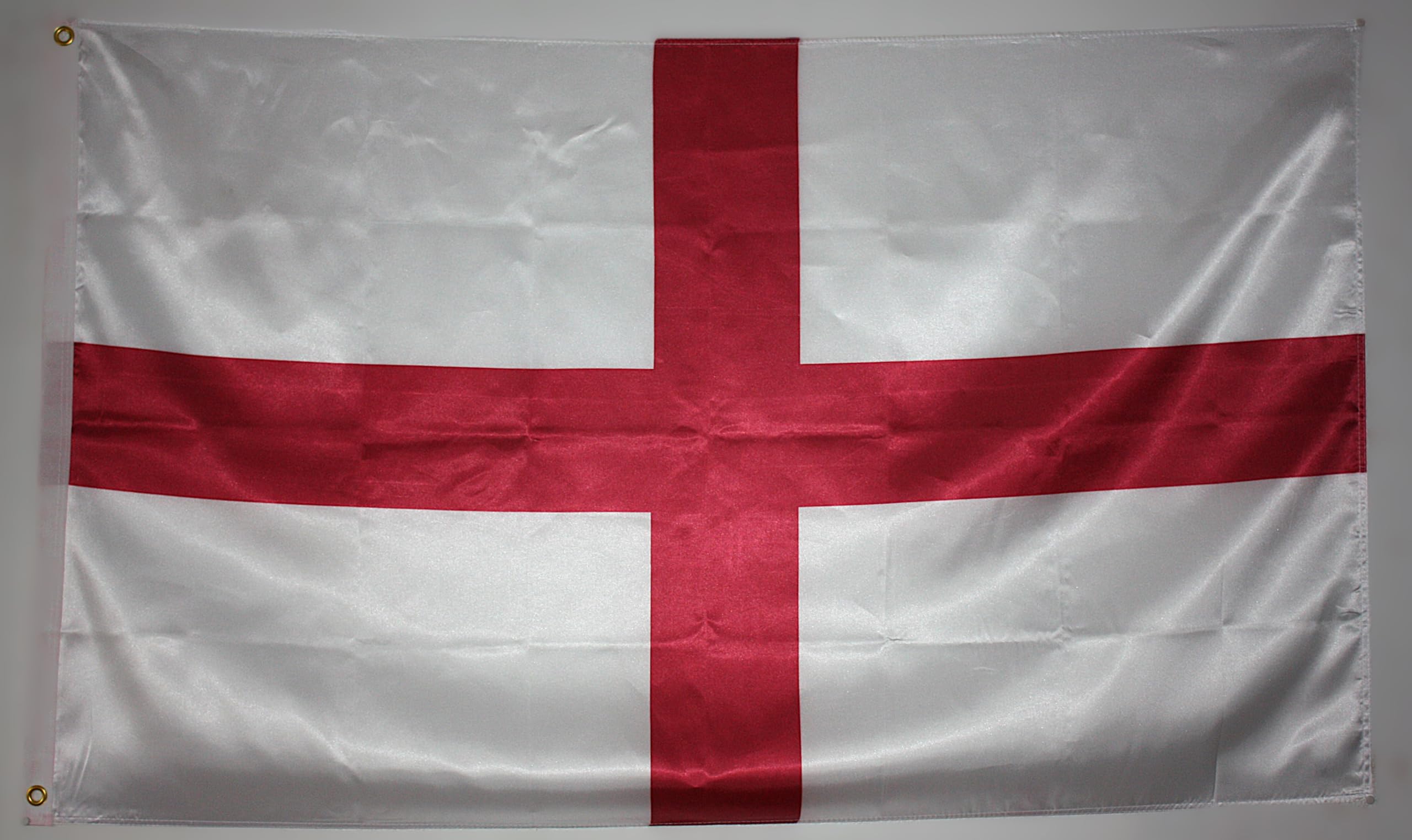 BANDERA DE INGLATERRA. CRUZ DE SAN JORGE. CALIDAD RASO PREMIUM. TAMAÑO GRANDE 150X90