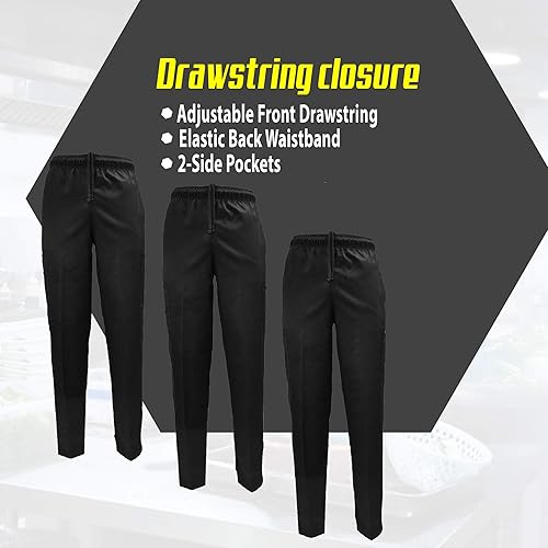 Vista 4 de M&M SCRUBS Pantalones de chef clásicos unisex