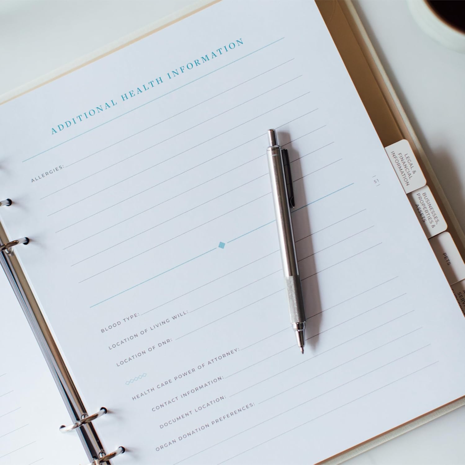 The Essential Estate Planner: An Elegant End of Life Planner to Organize Your Important Affairs and Final Wishes (Beautifully Organized Series) - Image 5